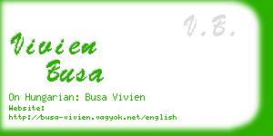 vivien busa business card